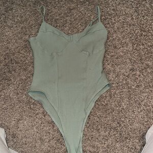 Green Body Suit From White Fox: Size Medium